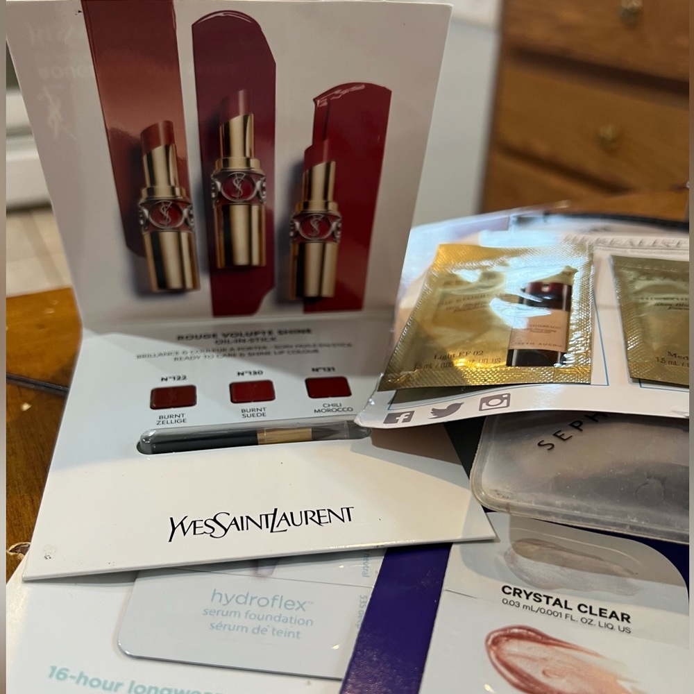 Deluxe Size Makeup Samples/Armani/Givenchy/Ilia/YveSaintLaurent/Kevyn Aucoin etc - Picture 7 of 10